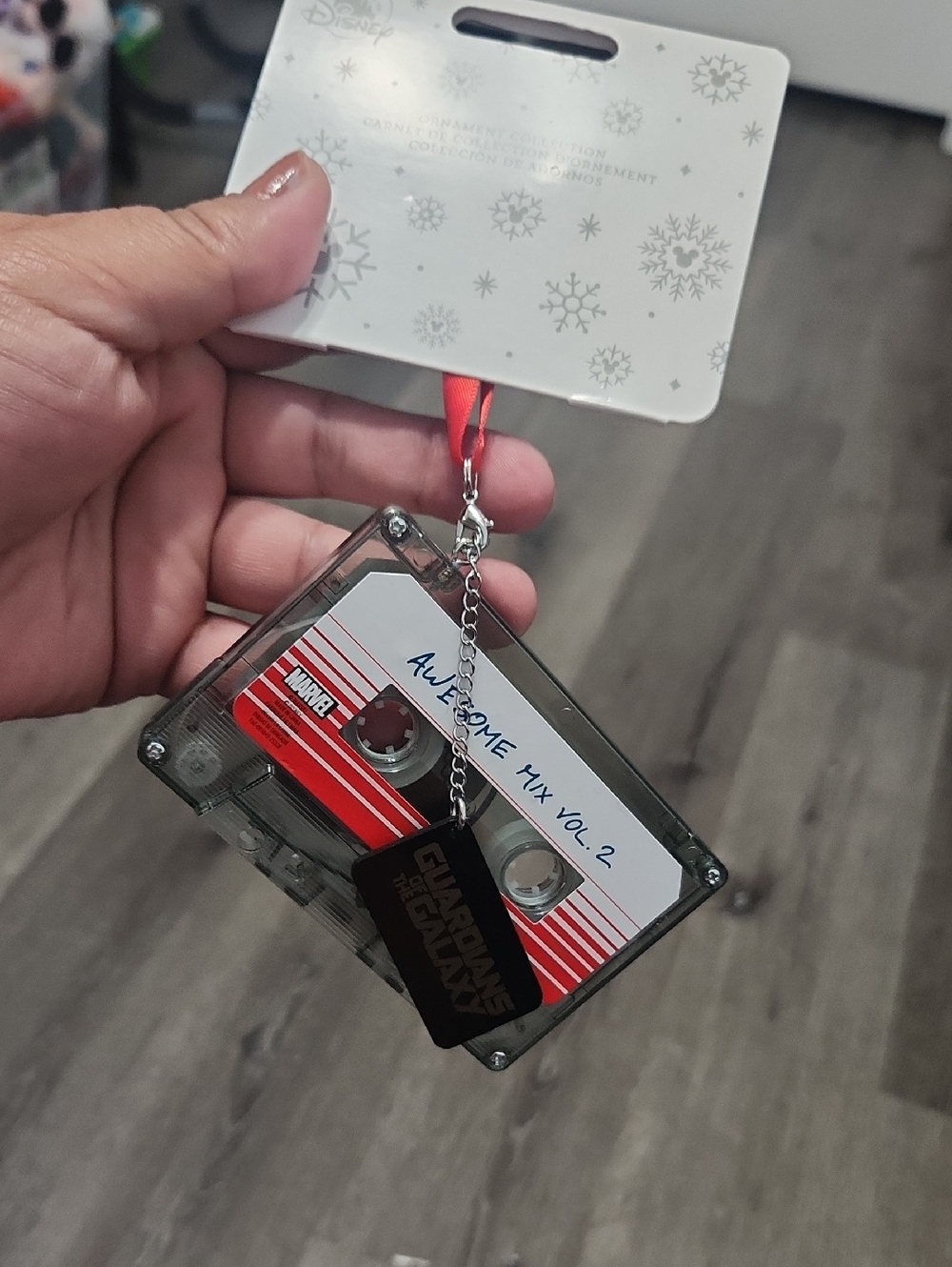 Disney Gaurdians Cassette Tape Ornament/ Keychain - Picture 2 of 2